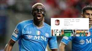 Victor Osimhen se olvida del Napoli… Y borra todo de redes sociales