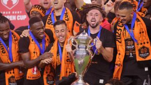 Héctor Herrera, protagonista de los festejos del Houston Dynamo por la US Open Cup