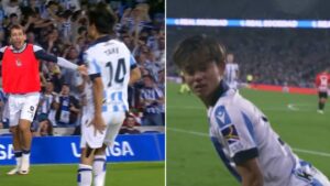 El festejo de Kubo que le da la vuelta al mundo: ¡De ‘lesionado’ a experto en twerking!