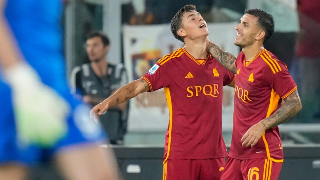 Paulo Dybala anota doblete con la Roma