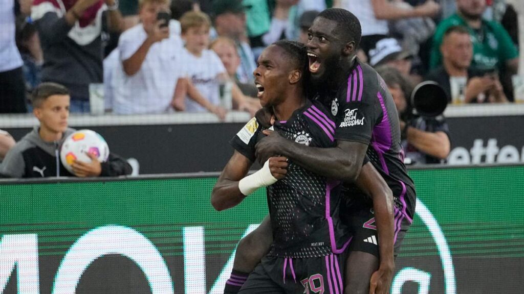 El Bayern Munich venció al Borussia Mönchengladbach gracias al gol de Mathys Tel