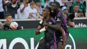 Bayern Munich vence al Mönchengladbach gracias a un gol tardío de Mathys Tel