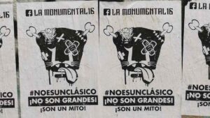 "¡No son grandes!", La Monumental coloca carteles como intimidación para Pumas previo al Clásico Capitalino