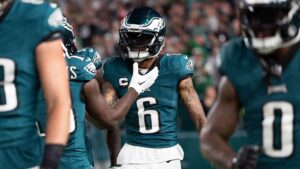 Los Eagles con más de 250 yardas de su juego terrestre se imponen a Vikings