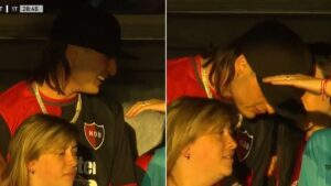 Peso Pluma y Nicki Nicole, ¡captados como nunca en el Newell’s vs Estudiantes de La Plata!