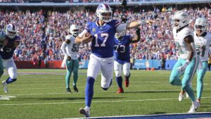 La dupla de los Bills Josh Allen-Stefon Diggs despedaza y quita el invicto a los Dolphins