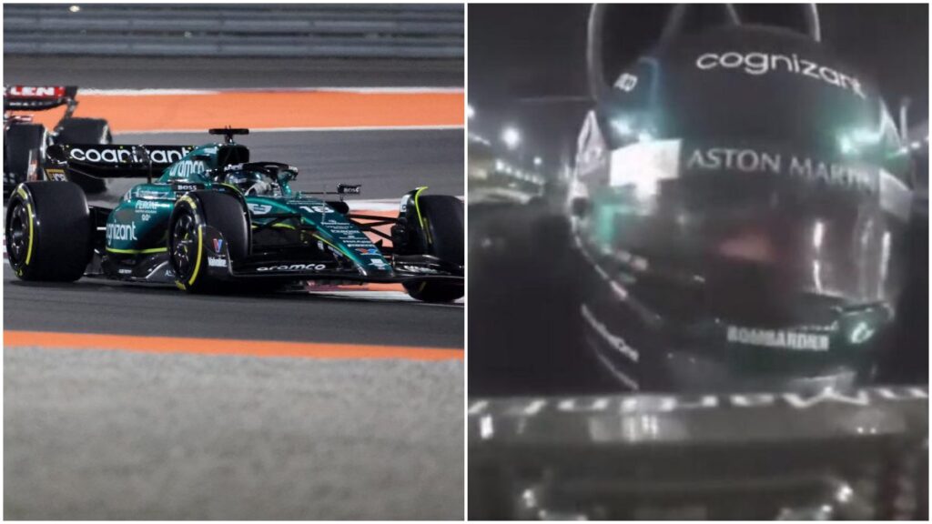 Lance Stroll vivió minutos dramáticos en el GP de Qatar | Reuters; Al Omari