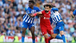 El doblete de Mohamed Salah no es suficiente para que Liverpool se lleve la victoria ante el Brighton