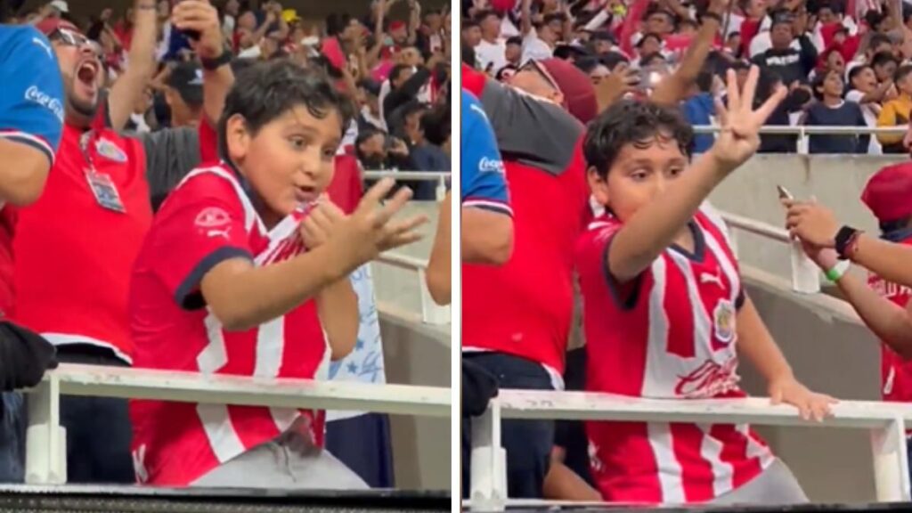 Niño feliz de ganar el Clásico Tapatío