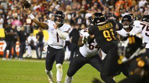 Justin Fields y los Bears apalean a Commanders en el inicio de la semana 5 de la NFL