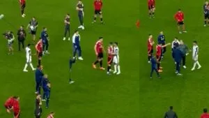 El tenso cruce entre Harry Maguire y Cuti Romero tras la consagración del Tottenham