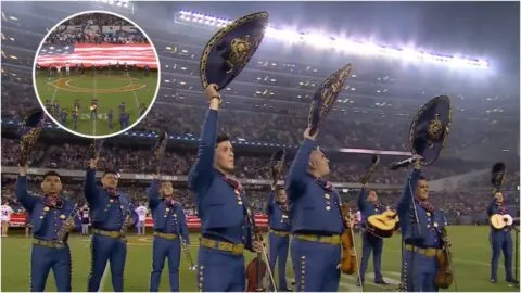 Mariachi que interpretó el himno de Estados Unidos en la NFL denuncia críticas racistas/ Liga  Externa